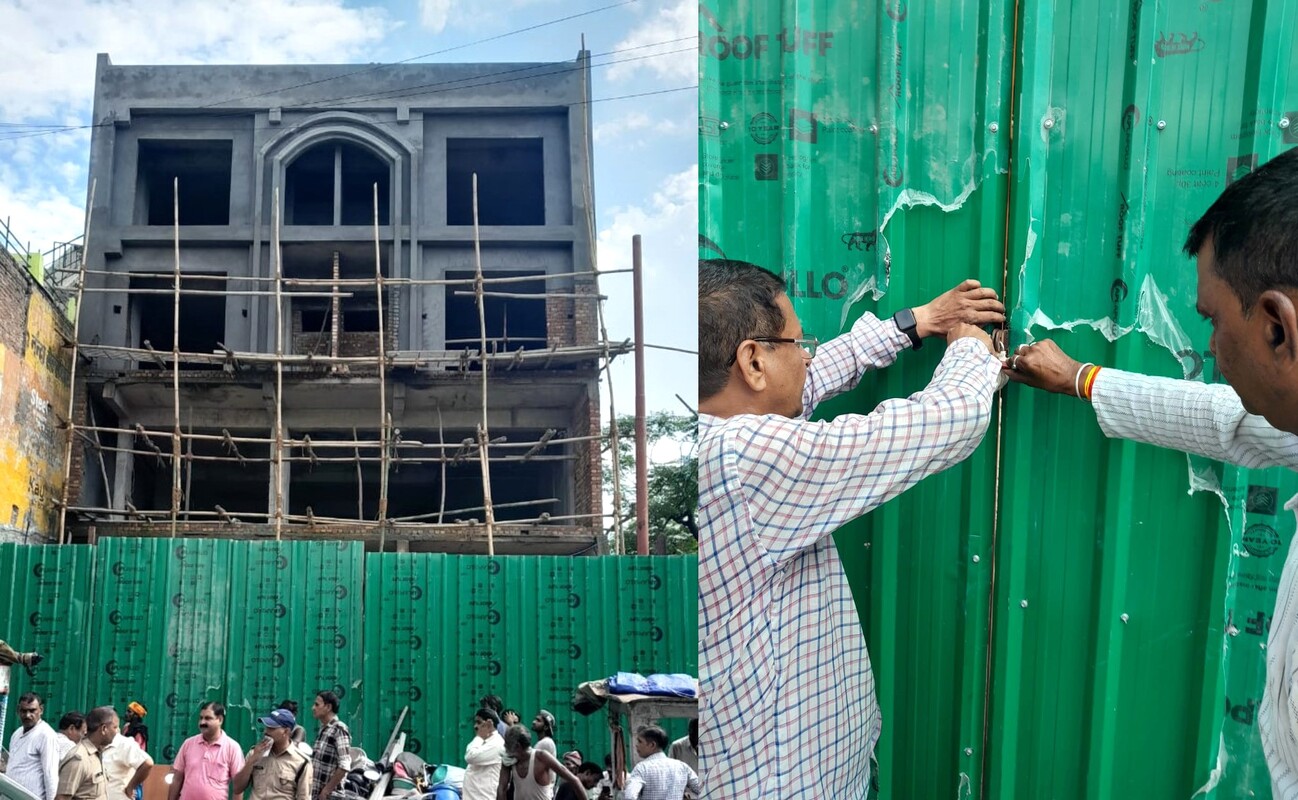 अनाधिकृत निर्माण पर MDDA सख्त, निर्माणाधीन कांप्लेक्स सील