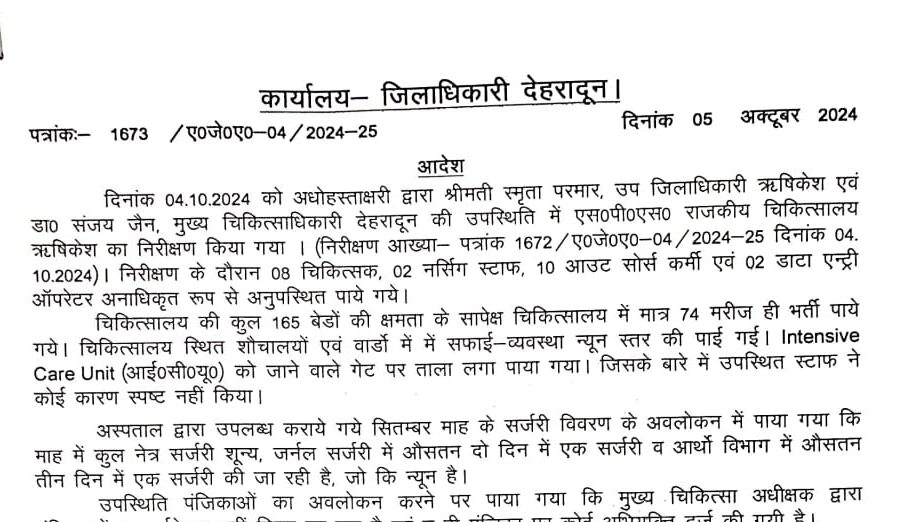 जिलाधिकारी संविन बंसल का बड़ा एक्शन