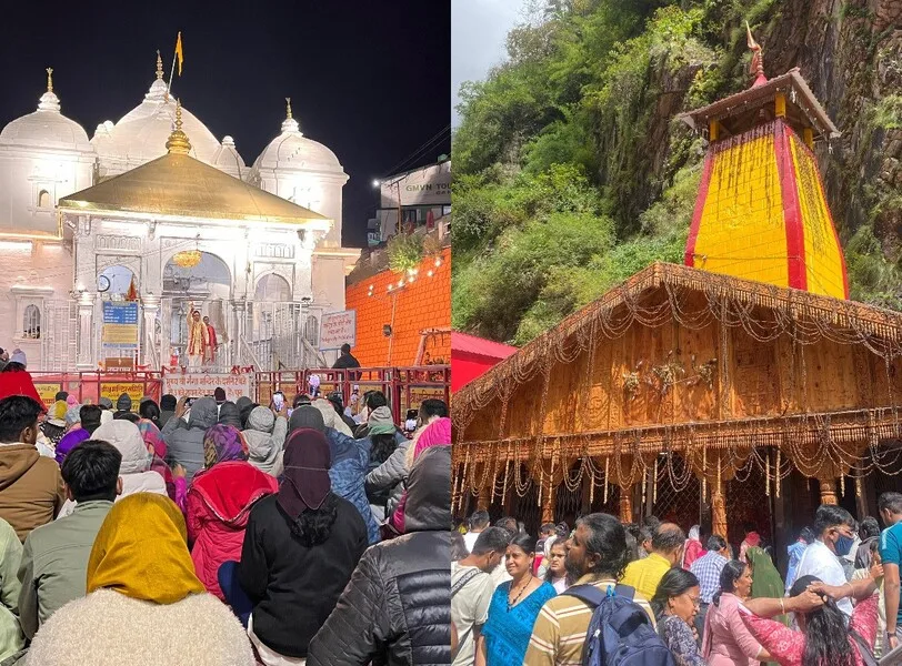गंगोत्री और यमुनोत्री धाम में श्रद्धालुओं का आंकड़ा 15 लाख के पार