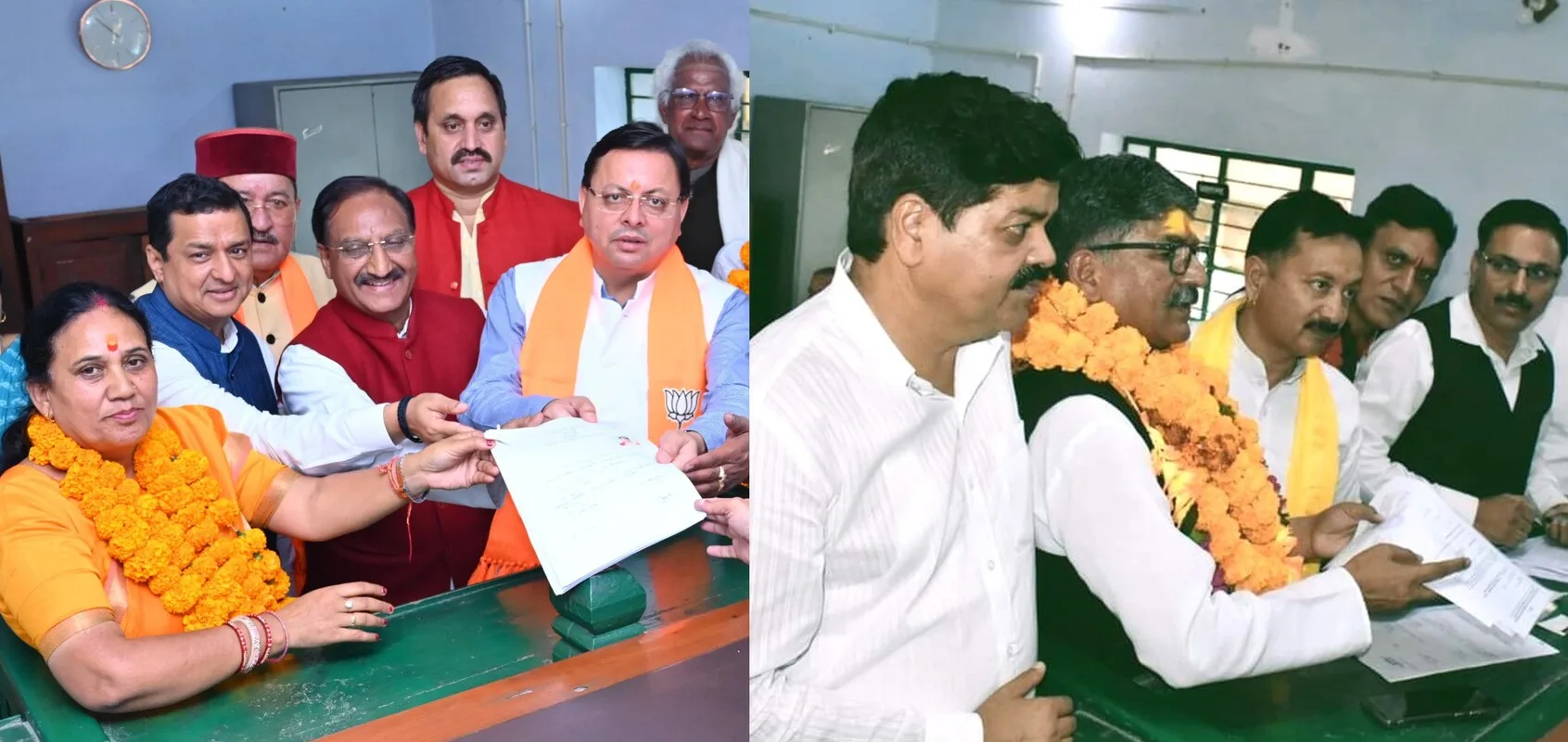 केदारनाथ उप चुनावः भाजपा और कांग्रेस समेत पांच प्रत्याशियों ने कराया नामांकन