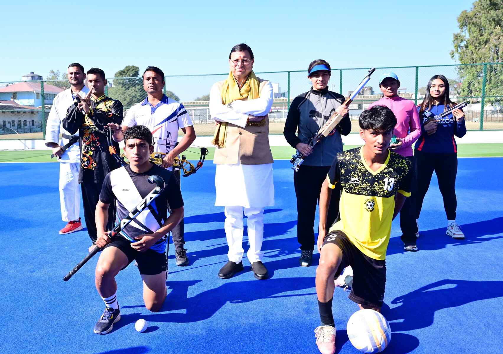 मुख्यमंत्री ने पवेलियन ग्राउंड में लॉन बॉल कैंप में खिलाड़ियों का हौसला बढ़ाया