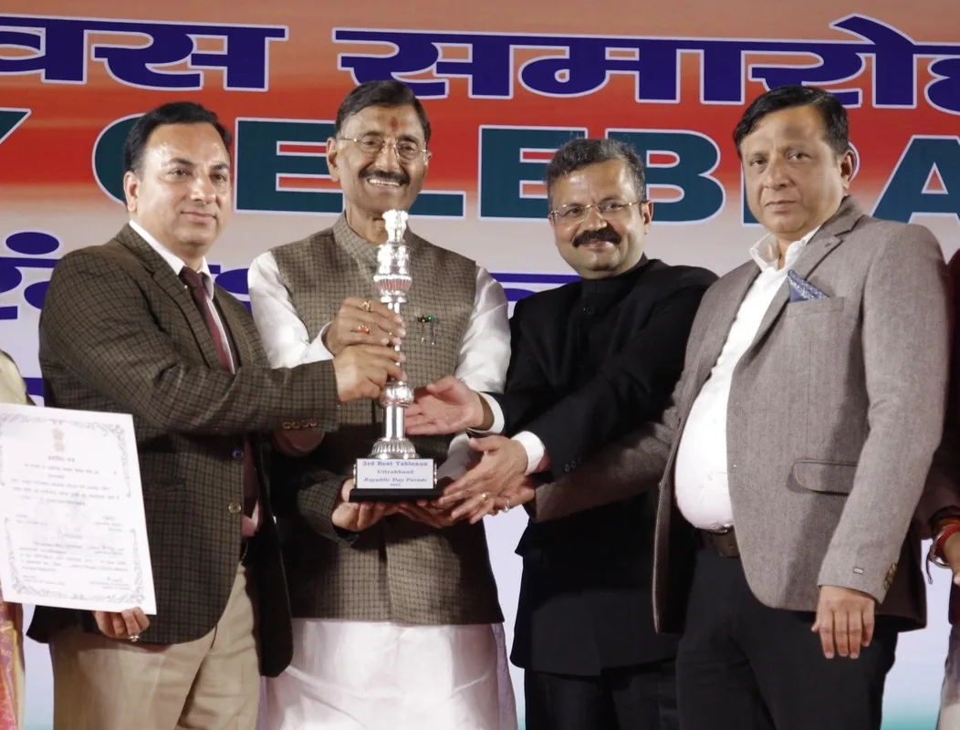 गणतंत्र दिवस परेड में उत्तराखण्ड की झांकी को मिला तीसरा स्थान