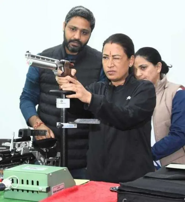 राष्ट्रीय खेलों के पहले ही दिन साबित हुई हाईटेक शूटिंग रेंज की गुणवत्ता