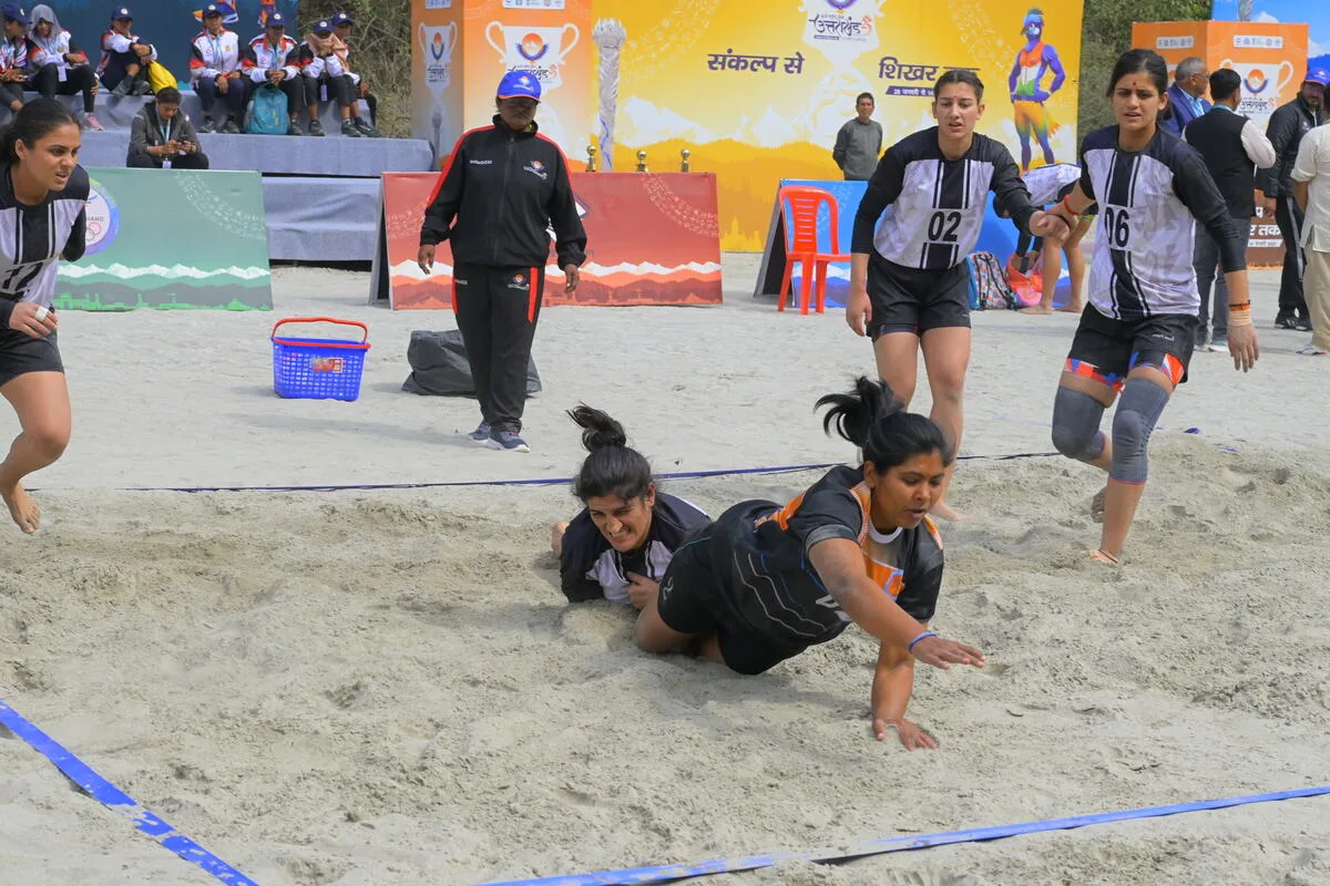 राष्ट्रीय खेल में पहली बार शामिल हुआ बीच कबड्डी, खिलाड़ियों में खुशी