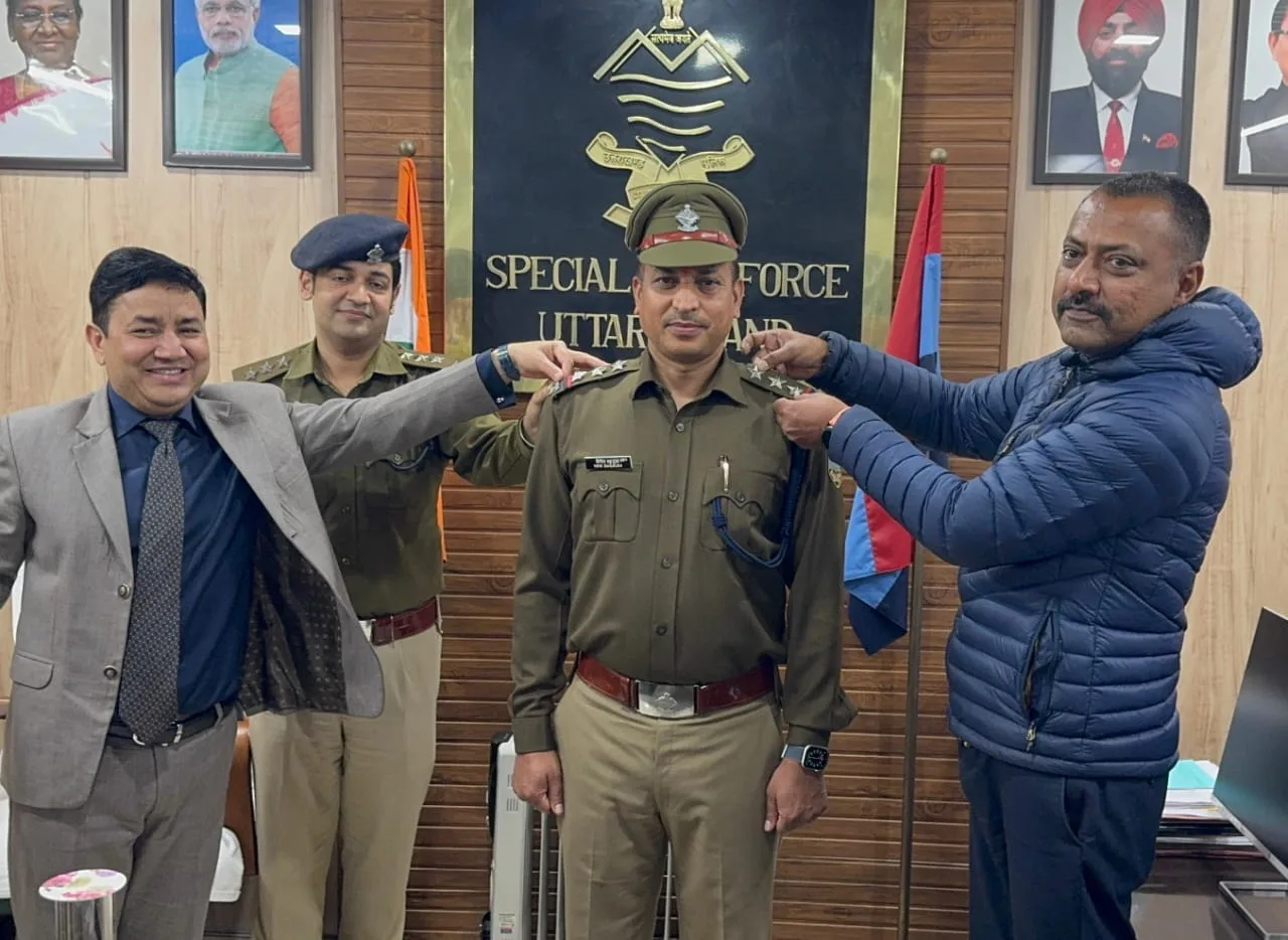 SSP एसटीएफ के पीआरओ विपिन बहुगुणा इंस्पेक्टर पद पर प्रमोट