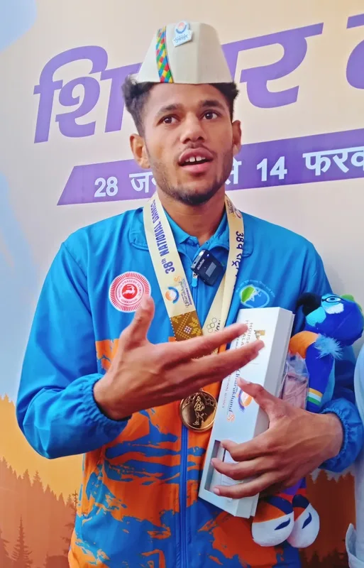 देव कुमार मीना ने 38वें राष्ट्रीय खेल में बनाया नया पोल वॉल्ट राष्ट्रीय रिकॉर्ड