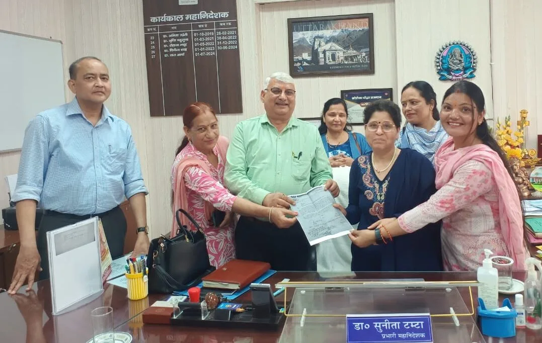 डीजी हैल्थ के सामने उठाई ANM के प्रमोशन और HRA की मांग