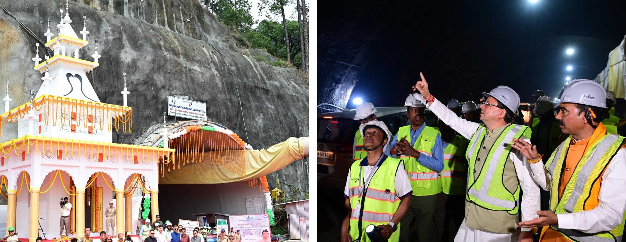 मुख्यमंत्री धामी की मौजूदगी में सिलक्यारा टनल हुई ब्रेकथ्रू