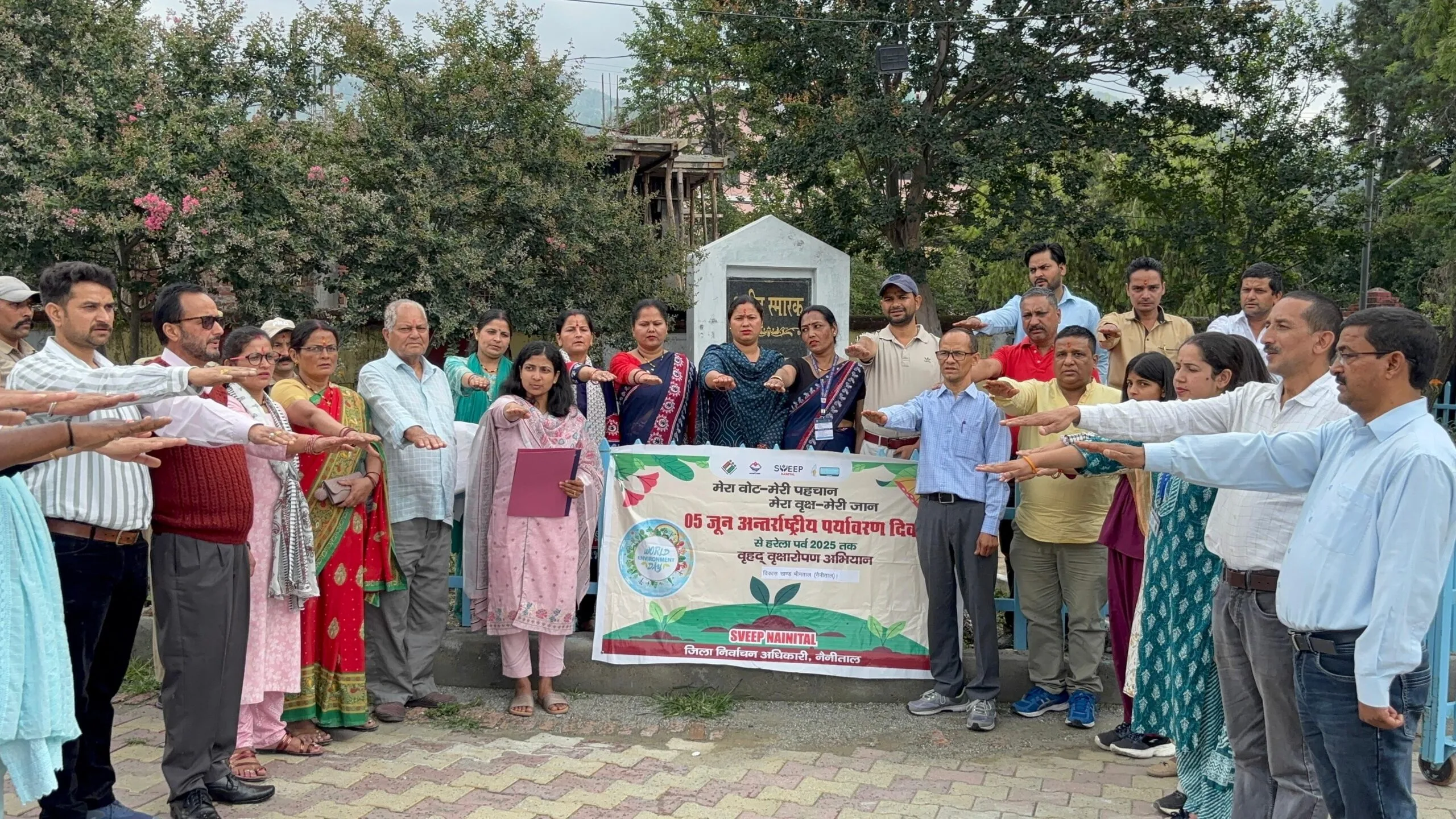 भीमताल में विश्व पर्यावरण दिवस पर वृहद वृक्षारोपण अभियान शुरू