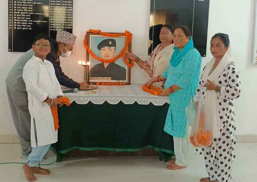 गोर्खा संघ चन्द्रबनी ने शहीद बिशन सिंह गुरुंग को दी श्रदांजलि