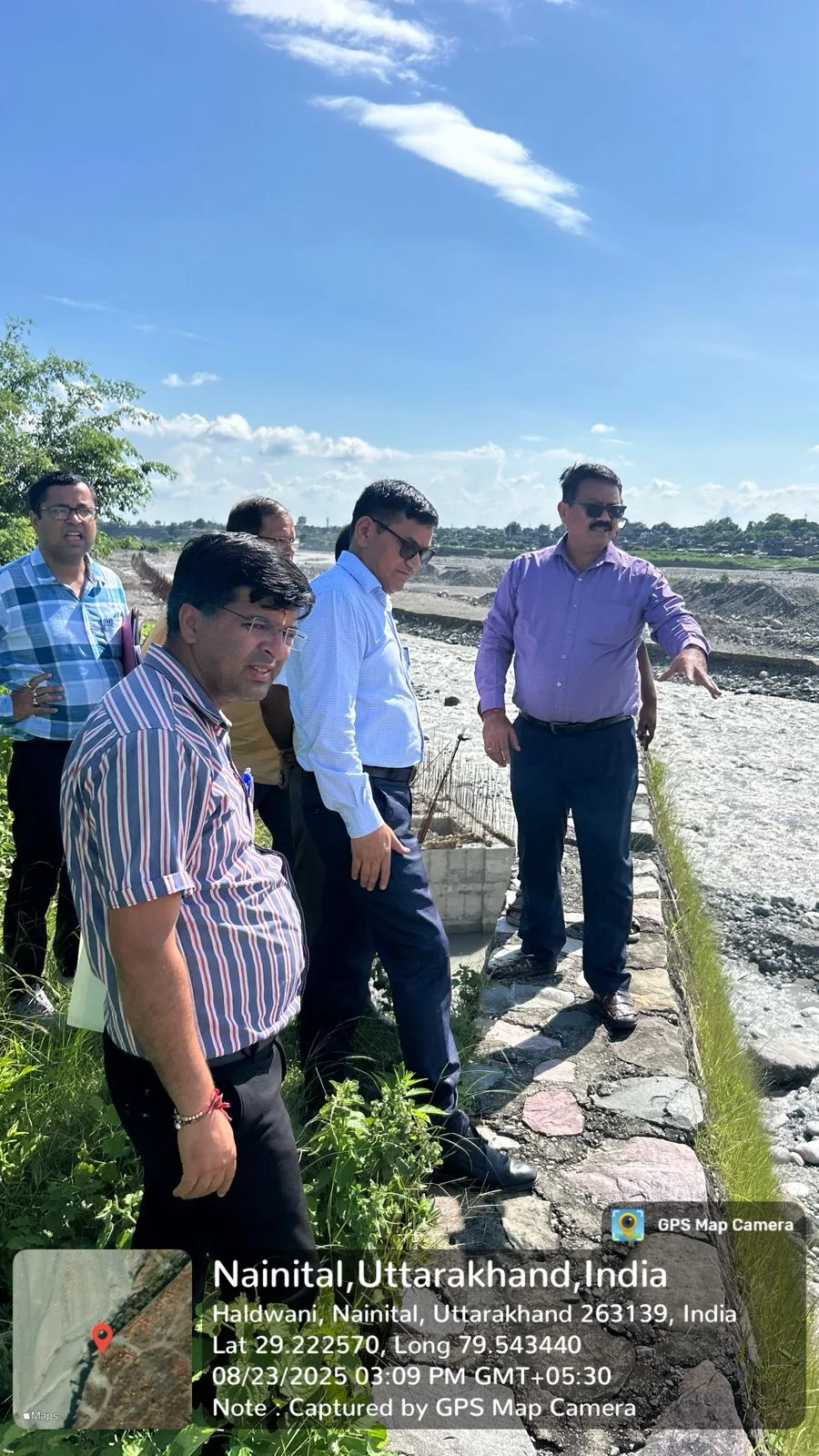 अंतरराष्ट्रीय स्टेडियम हल्द्वानी की भूमि क्षति का एडीएम ने किया निरीक्षण