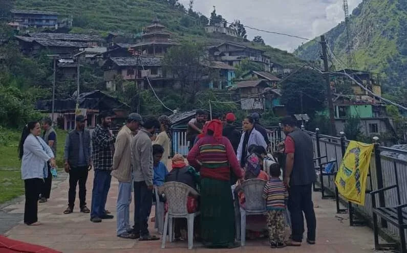 आपदाग्रस्त राना गांव में स्वास्थ्य शिविर में 118 मरीजों का उपचार