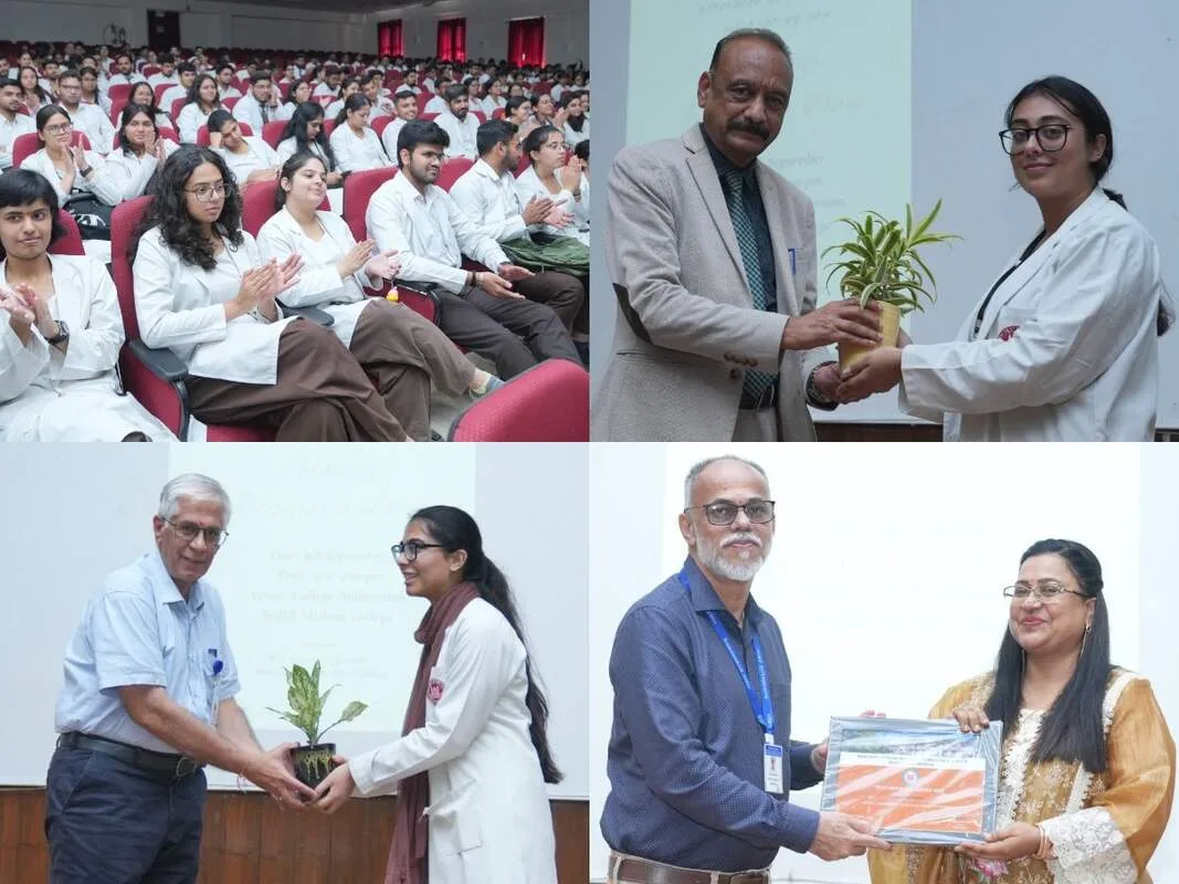 श्री गुरु राम राय मेडिकल काॅलेज में शिष्यों ने किया गुरुओं का सम्मान