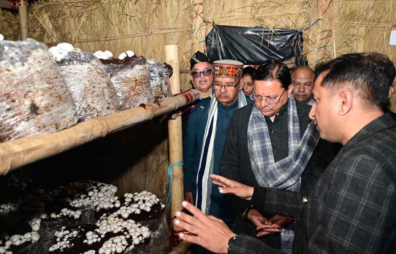 मुख्यमंत्री धामी ने हरिद्वार के बुग्गावाला में ‘मशरूम ग्राम’ का किया शुभारंभ