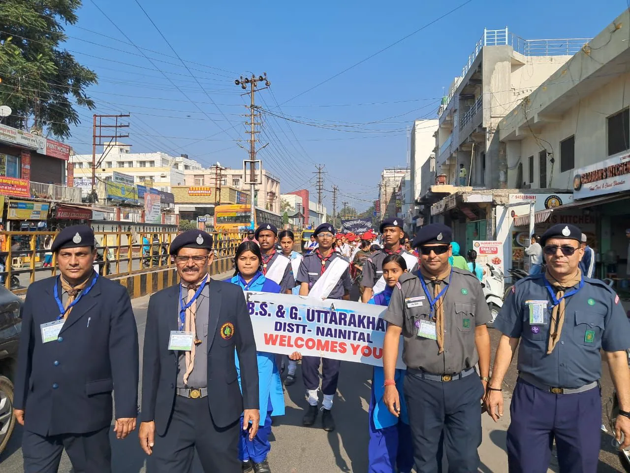 स्काउट्स एवं गाइड्स प्रशिक्षण शिविर में निकली जागरूकता रैली