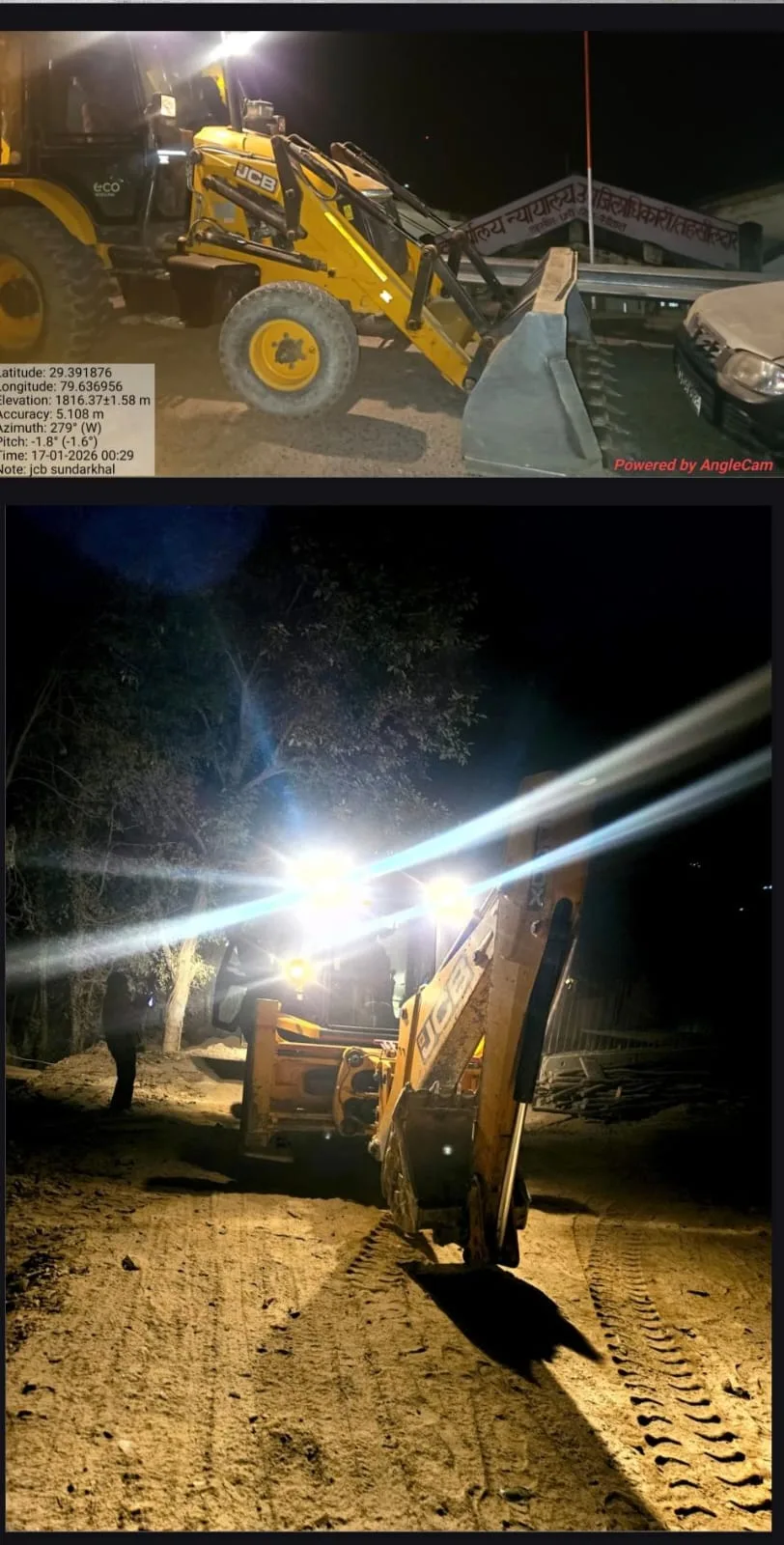 जब लोग सो रहे थे तब धारी एसडीएम ने सीज की अवैध जेसीबी