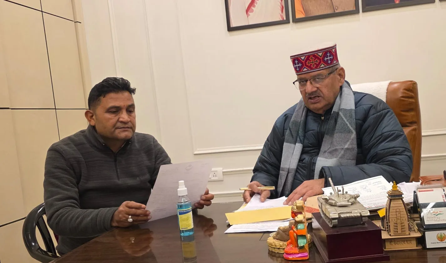 विधायक कैड़ा ने कृषि मंत्री से की मुलाकात, किसानों को उचित आलू बीमा राशि दिलाने की उठाई मांग