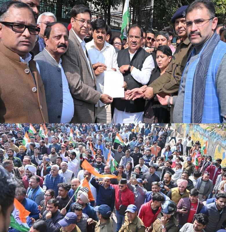 कांग्रेस ने राज्य की कानून व्यवस्था पर उठाए सवाल, पुलिस मुख्यालय घेरा