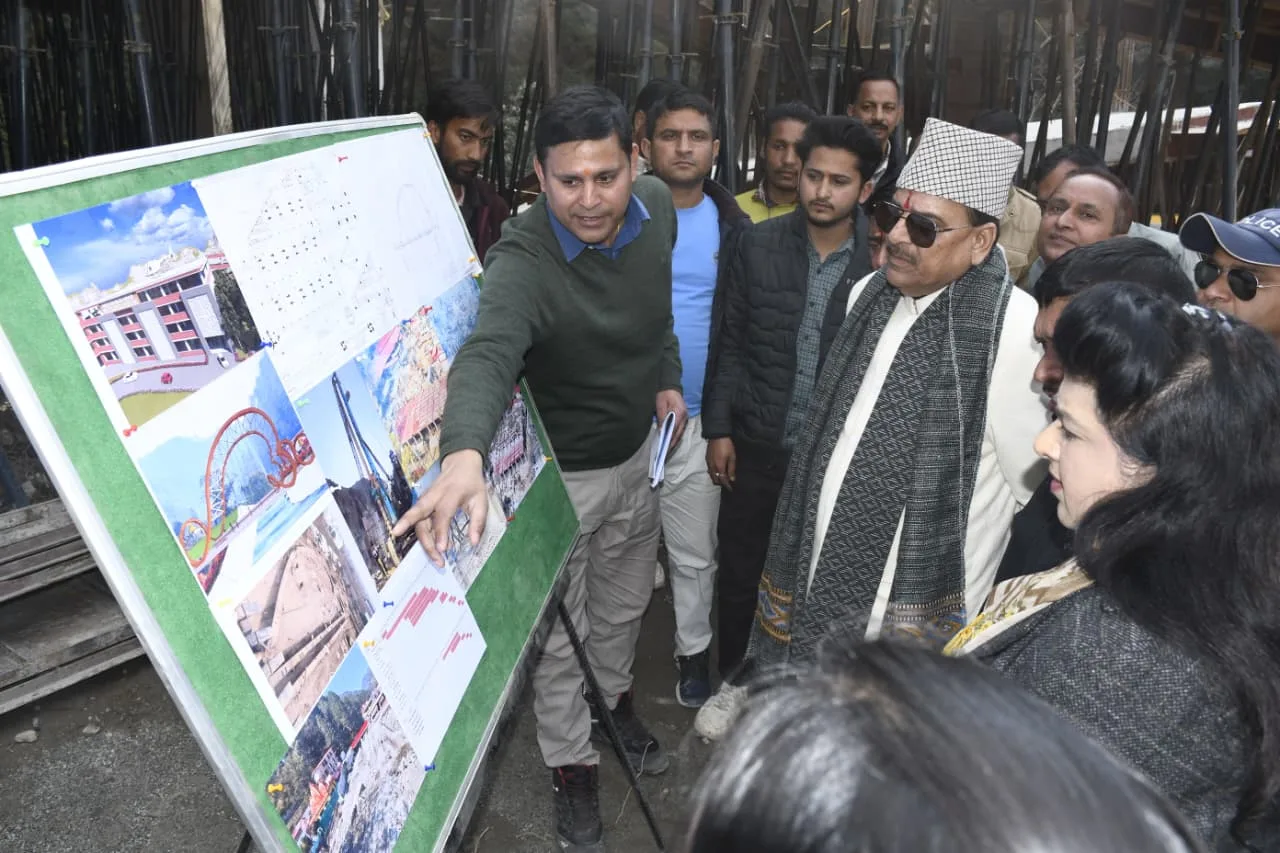 भवाली बाईपास पुल व कैंचीधाम विकास कार्यों का सांसद अजय भट्ट ने किया निरीक्षण