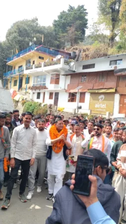 रामगढ़ में मंत्री राम सिंह कैड़ा का भव्य स्वागत, विकास कार्यों को गति देने का भरोसा