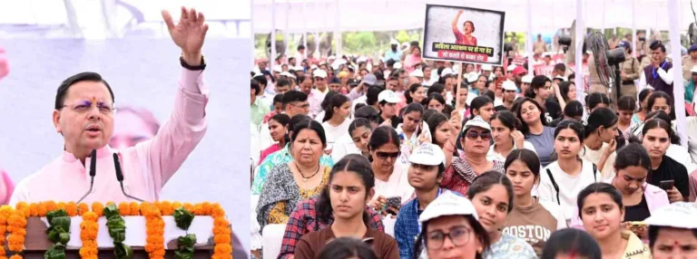 विपक्ष ने षड्यंत्र कर नारी शक्ति का अधिकार छिनने का काम कियाः धामी