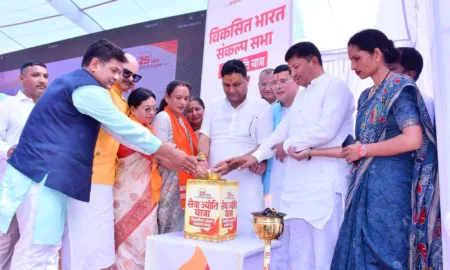सेवा ज्योति यात्रा में उमड़ा उत्साह, प्रभारी मंत्री राम सिंह कैड़ा ने की सहभागिता
